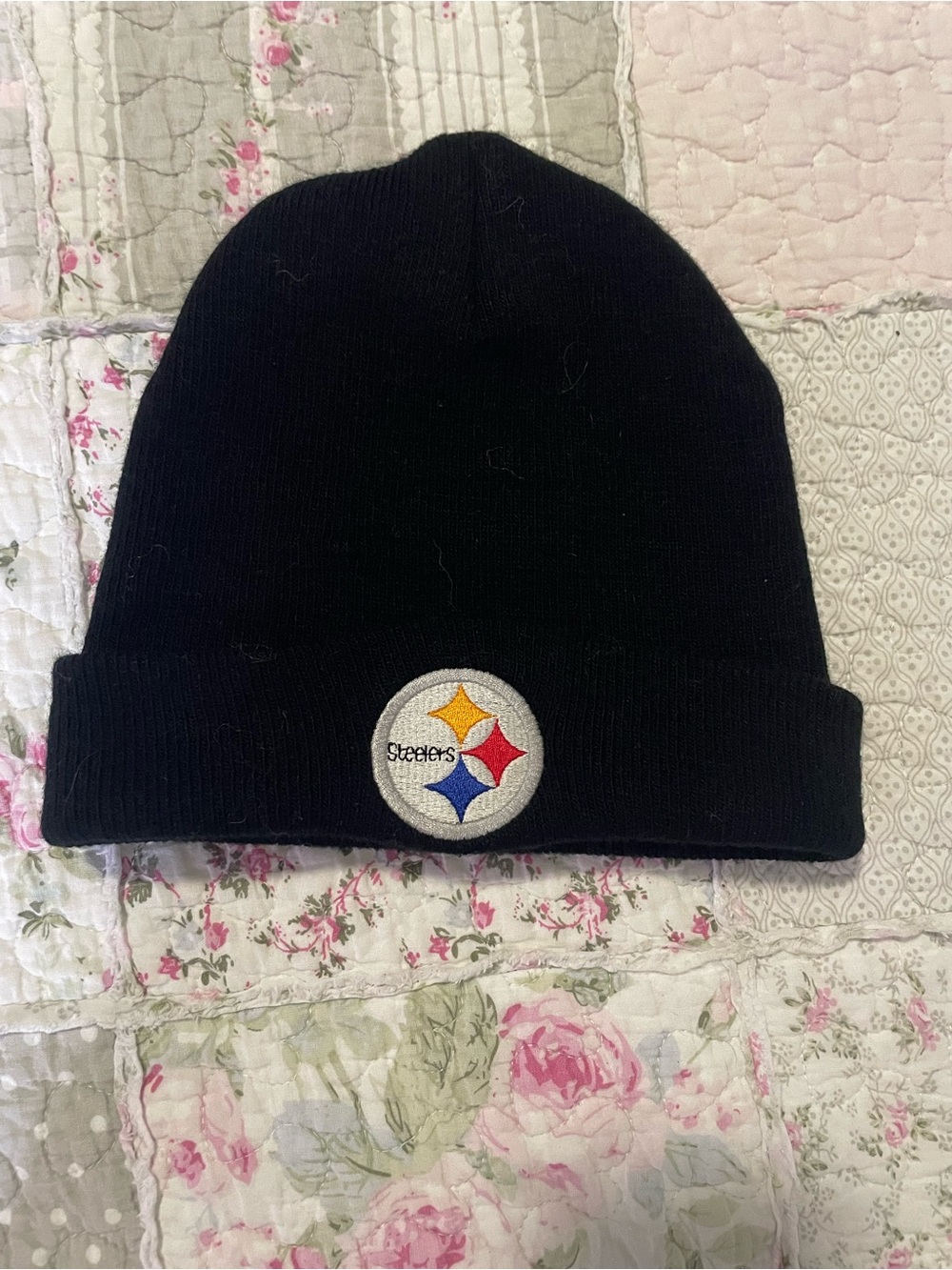 NFL Black Team Apparel Pittsburgh Steelers Knit Cuffed Beanie